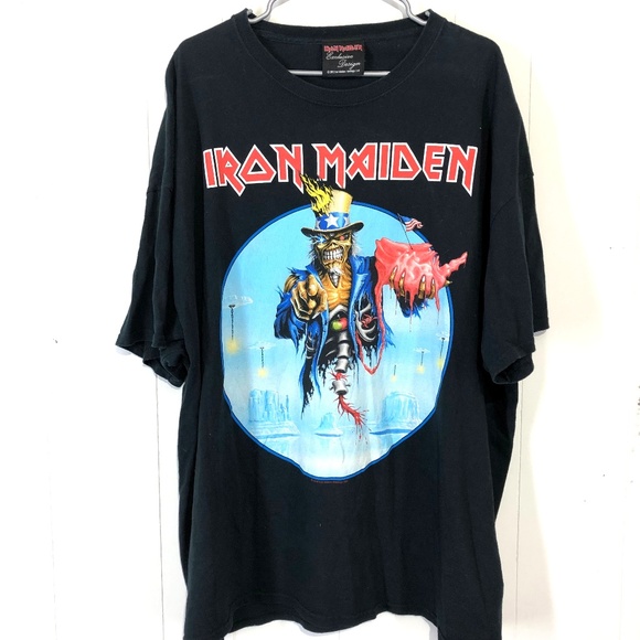 IRON MAIDEN | Shirts | Iron Maiden 23 Uncle Sam Tour Band Tee 3xl | Poshmark